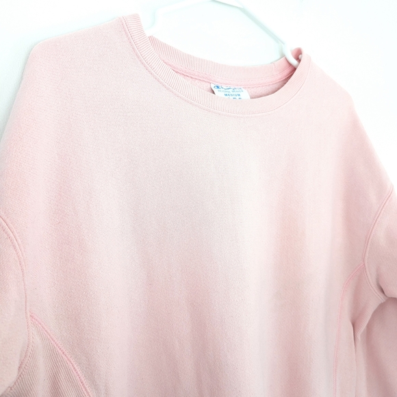 Champion Women's Thick Pink Sweatshirt In Size M - Picture 4 of 8